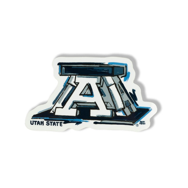 Block A Painted Sticker